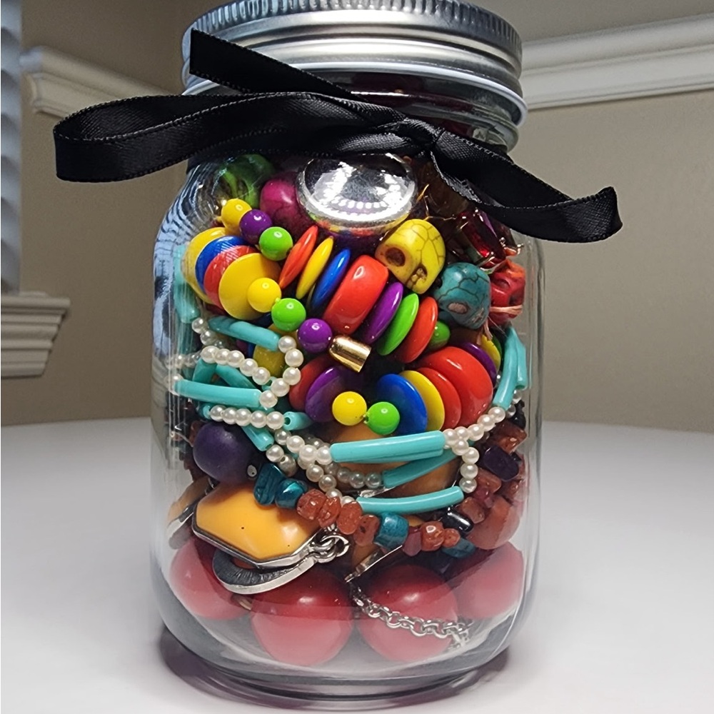 Rainbow Themed Mystery Jewelry Jar